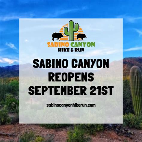 Sabino Canyon Reopens 9212020 Sabino Canyon Hike And Run