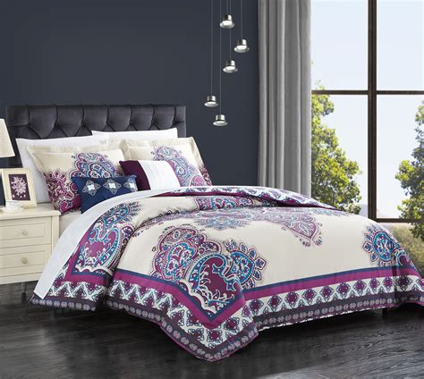 Chic Home Sati 5 Piece Reversible Comforter Set 100 Cotton Bohemian