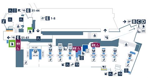 Rome Fiumicino Airport Terminal 3 Map Ferry Map