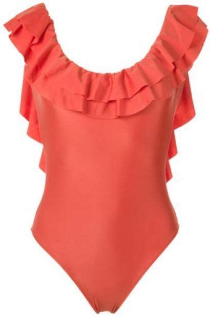 Orange Ruffled Swimsuit From Adriana Degreas Swimwear Must Be Tried On