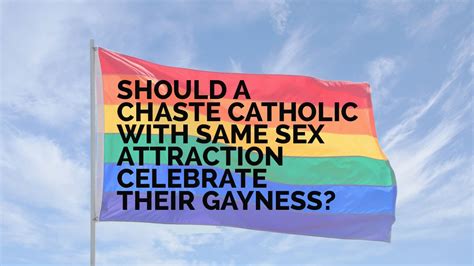 Should A Chaste Catholic With Same Sex Attraction “celebrate” Their Gayness Youtube
