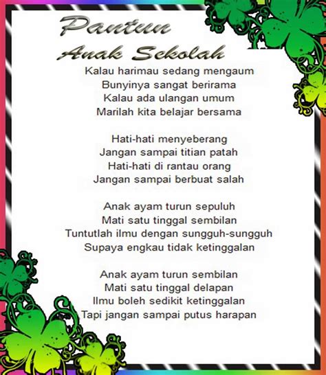 Pantun Anak Sekolah Katakatacinta Top