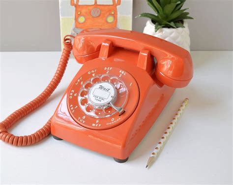 Vintage Rotary Phone Restored And Working Rotary Dial Phone Etsy