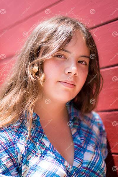 Vertical Portrait Of Pretty 14 Year Old Girl Stock Image Image Of Grinning Outdoors 15388171