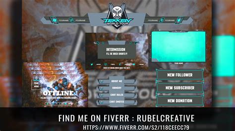 Rubelcreative I Will Design Twitch Overlay For Your Stream Platform