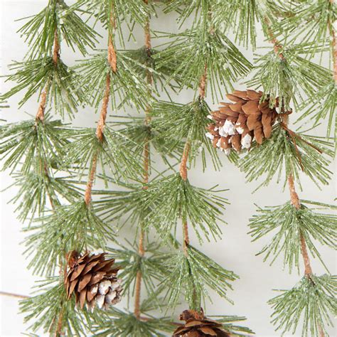 Ming Pine Garland With Pine Cones Christmas Garlands Christmas And