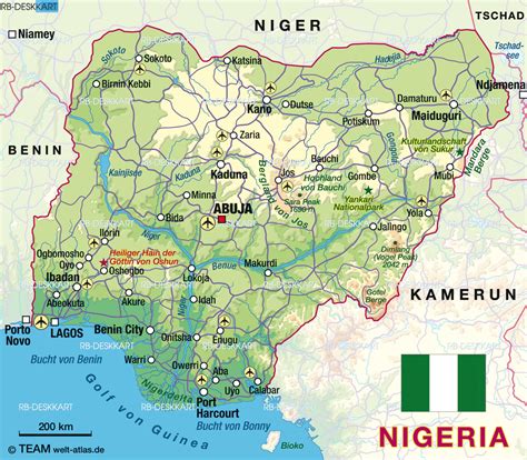 Lagos City Map Map Of Nigeria Map In The Atlas Of The World World