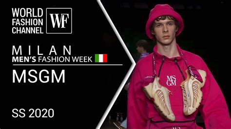 Msgm Milan Mens Fashion Week Ss 2020 Youtube