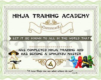 Start with one of our customizable free certificate templates. Pin on Lego ninja birthday party