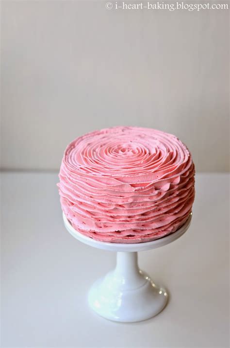 As much as i love to eat red velvet cupcakes, i've actually never made them myself. i heart baking!: pink velvet ruffle cake with strawberries ...