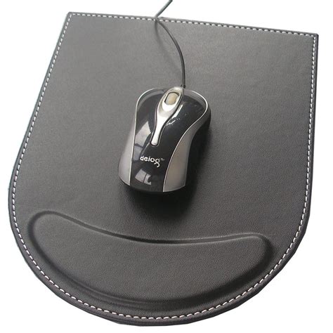 Double Leather Mouse Pad Mice Mat Gaming With Wrist Comfort Rest