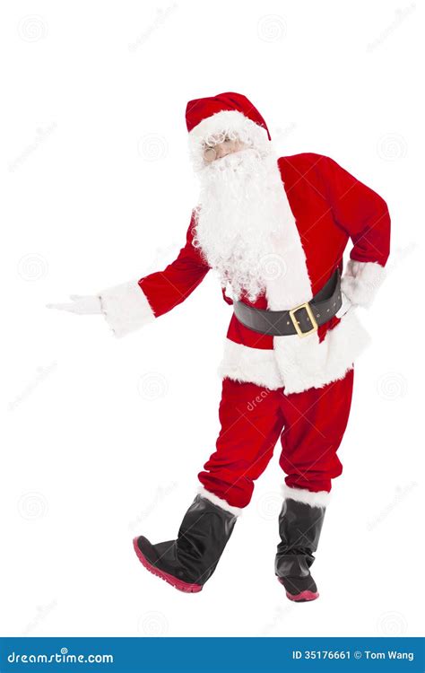 Santa Claus With Welcome Gesture Stock Image Image Of Present Kindly