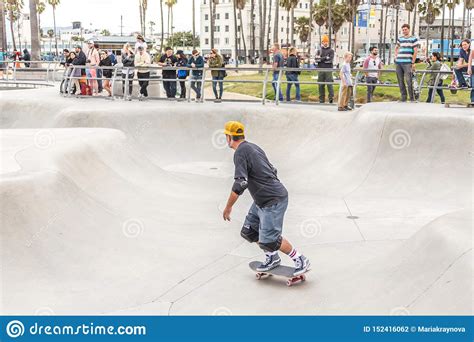 Los Angeles California Usa May 11 2019 Concrete Ramps And Palm