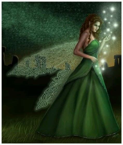 Celtic Green Fairy Irish Fairy Fairy Pictures Celtic Fairy