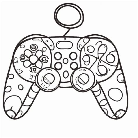 Desenhos De Controle De Videogame Para Imprimir E Colorir Pintar