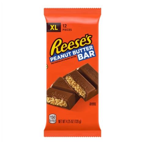 reese s milk chocolate peanut butter xl candy bar 12 pieces 4 25 oz fred meyer