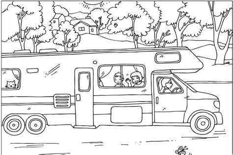 Fifth Wheel Camper Coloring Pages Coloring Pages