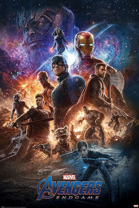 Avengers Endgame Poster From The Ashes Premium Filmplakat Vingadores