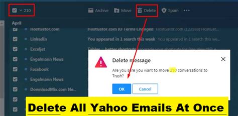 Delete All Yahoo Emails At Once