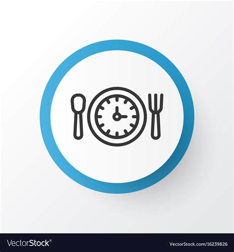 Lunch Time Icon Symbol Premium Quality Isolated Vector Image