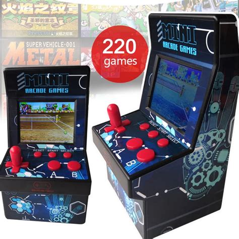 Portable Retro Handheld Arcade Game Console 16 Bit 28 Inch Built In