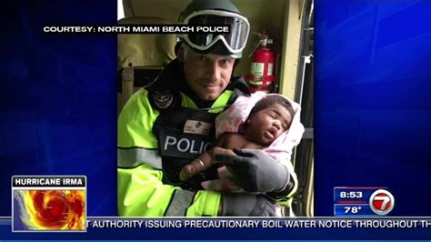 North Miami Beach Police Rescue Mother Infant From Flooded Home Wsvn 7news Miami News