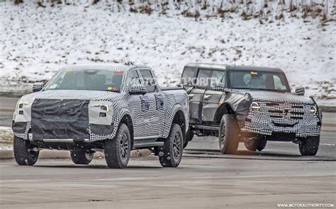 Ford Ranger Raptor Spy Shots Mid Size Performance Truck Coming
