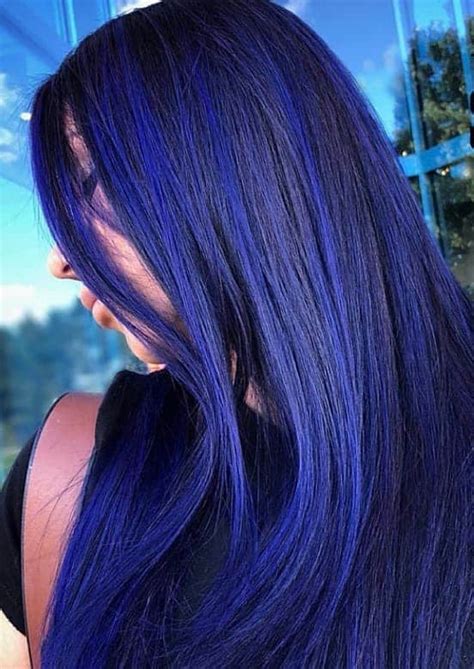 25 Dark Blue Hair Colors For Women Get A Unique Style