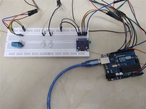 22 Prototype Simple Weather Station Using Oled Display Module And Dht11
