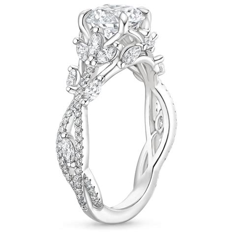 18k White Gold Luxe Secret Garden Diamond Ring 34 Ct Tw With Luxe