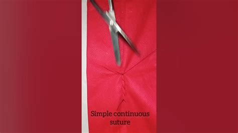 Suture Simple Continuous Suturegambee Suture Connell Suture Youtube