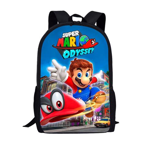 Super Mario Odyssey Backpack Backpacks Super Mario Bags