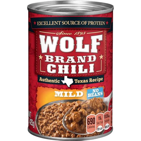 Wolf Brand Mild Chili Without Beans 15 Oz