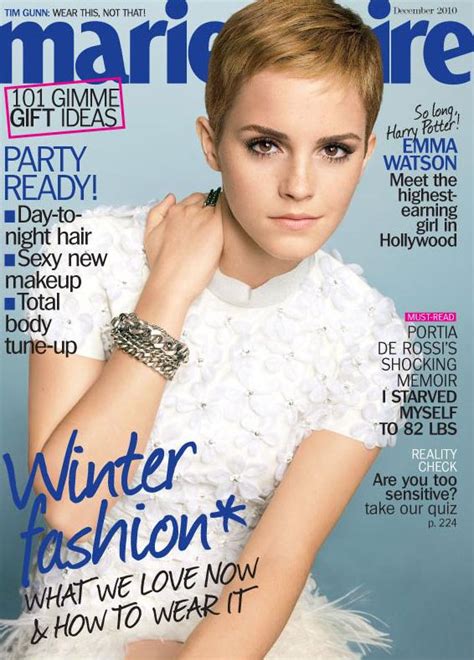 Emma Watson Us Marie Claire December 2010