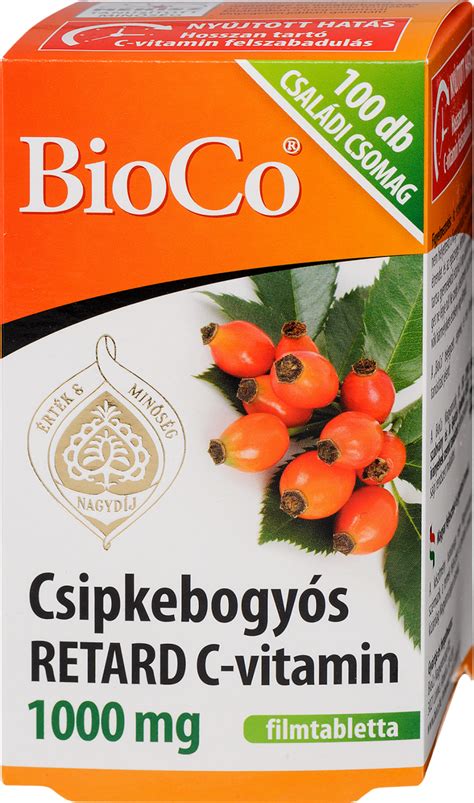 Bioco Csipkebogy S C Vitamin Mg Retard Tabletta Db Dm Hu