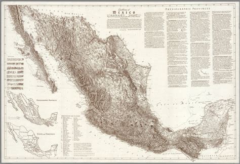 Landforms Of Mexico David Rumsey Historical Map Collection