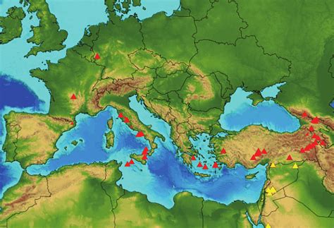 Active Volcanic Provinces Of Europe Individual Volcanoes Are Marked Download Scientific