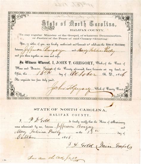 Marriage Bonds 1741 1868 State Archives Of North Carolina Store
