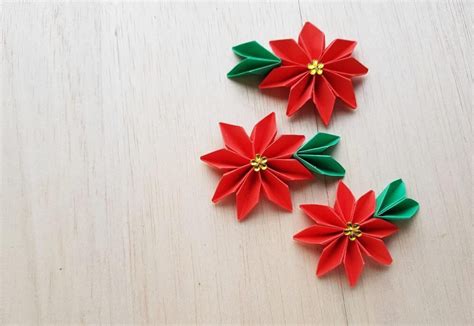 Origami Poinsettia Flowers Crafts Hawaii Travel With Kids Flower