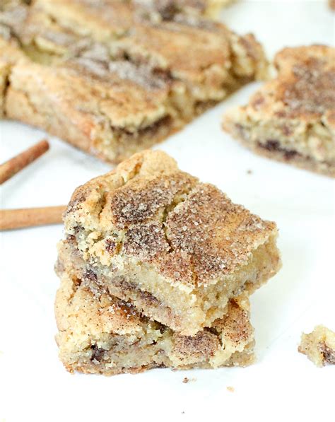 Snickerdoodle Blondies — Elisabeth And Butter