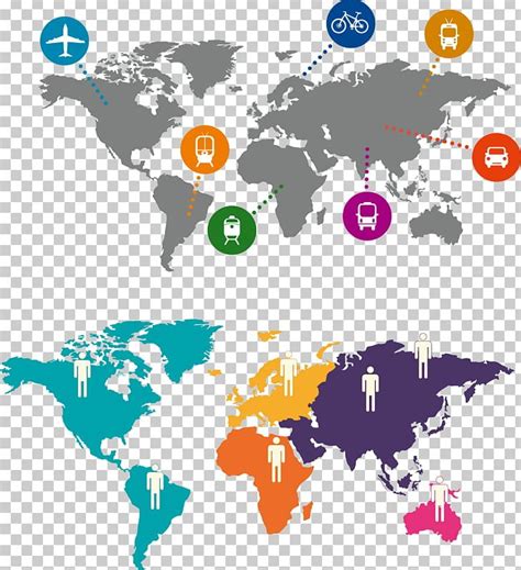 Globe World Map Png Clipart Art Data Distributed Flattened Globe