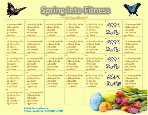 Its Here Check Out The Calendar For Our Free April Fitness Challenge