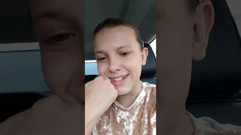 She rose to prominence for her role as eleven in the netflix science fiction drama series очень странные дела (2016), for which she earned a primetime emmy award. 1/2 Millie Bobby Brown - Instagram Livestream 07-15-2017 ...