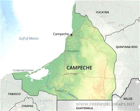 Campeche Map