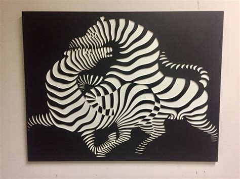 3d Wall Painting Black And White Popular Century