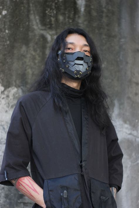 Ausdruck Krieger Größte Techwear Mask Zusatzstoff Wessen Erfinden