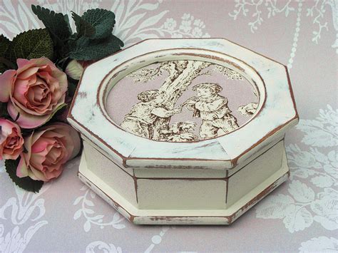 Customisable Order Small Shabby Chic Vintage Jewellery Box Etsy