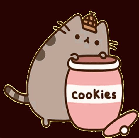 Pusheen Cookie Sticker Pusheen Cookie Want Discover And Share Gifs My