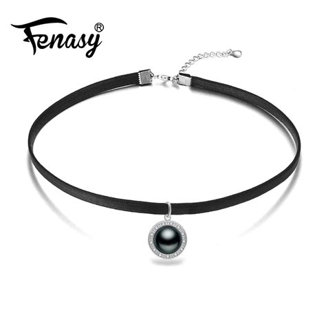 Fenasy Gargantilla De Perlas Para Mujer Collar De Plata De Ley