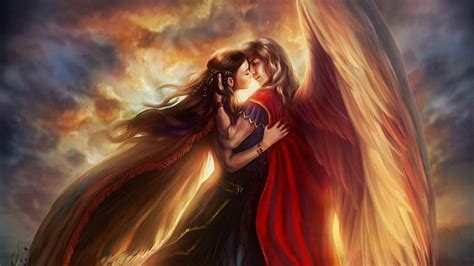 Angel Love Wallpapers Top Free Angel Love Backgrounds Wallpaperaccess